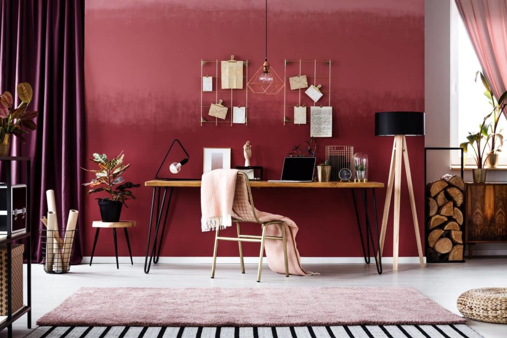 6 façons de créer un bureau à domicile coloré