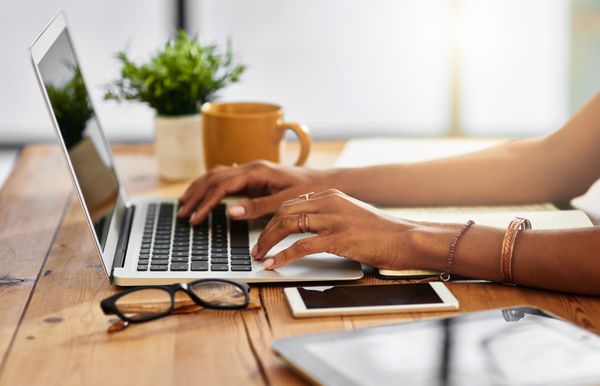 Women on computer