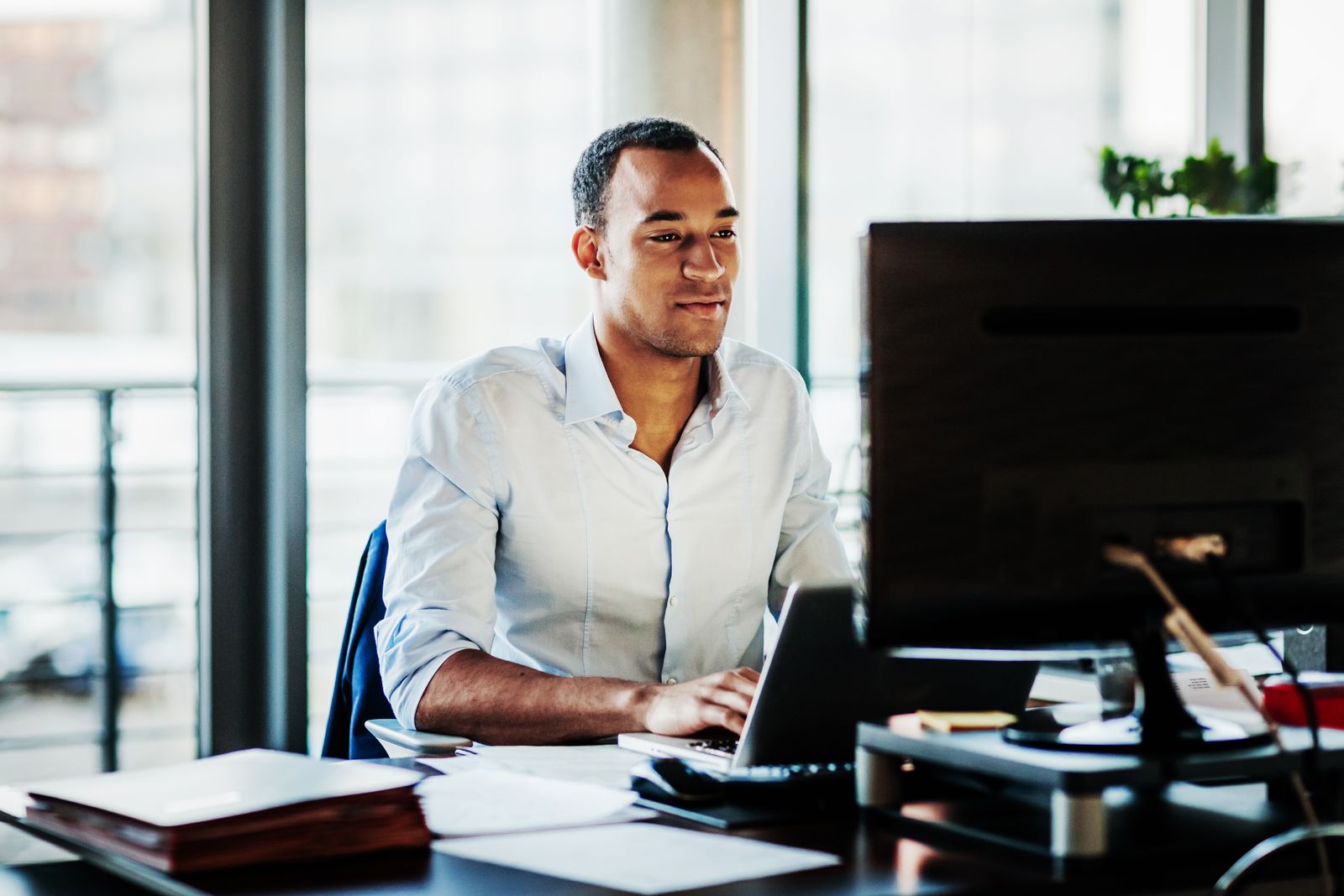 L'emplacement du moniteur au bureau