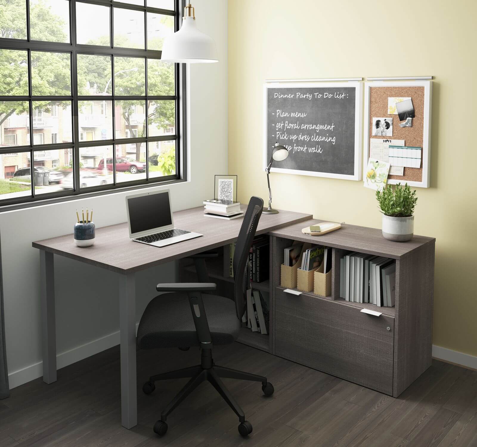 Bestar L-shaped desk