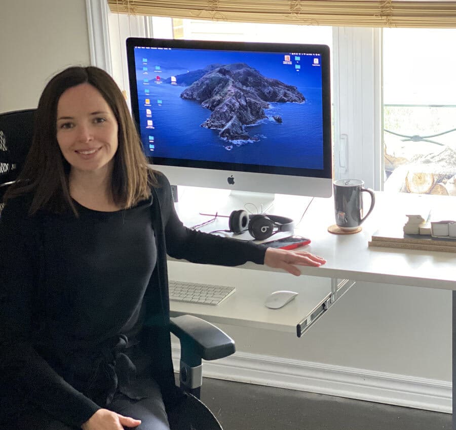 Women working on a Standing Desk