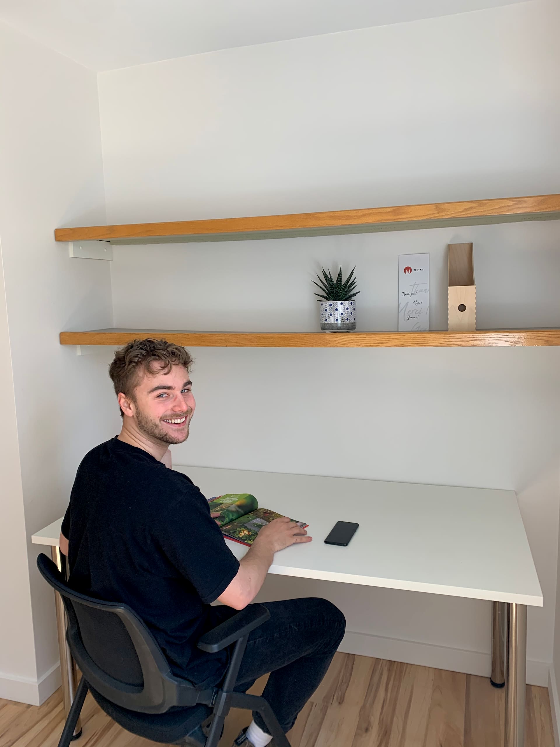 Man working in his desk