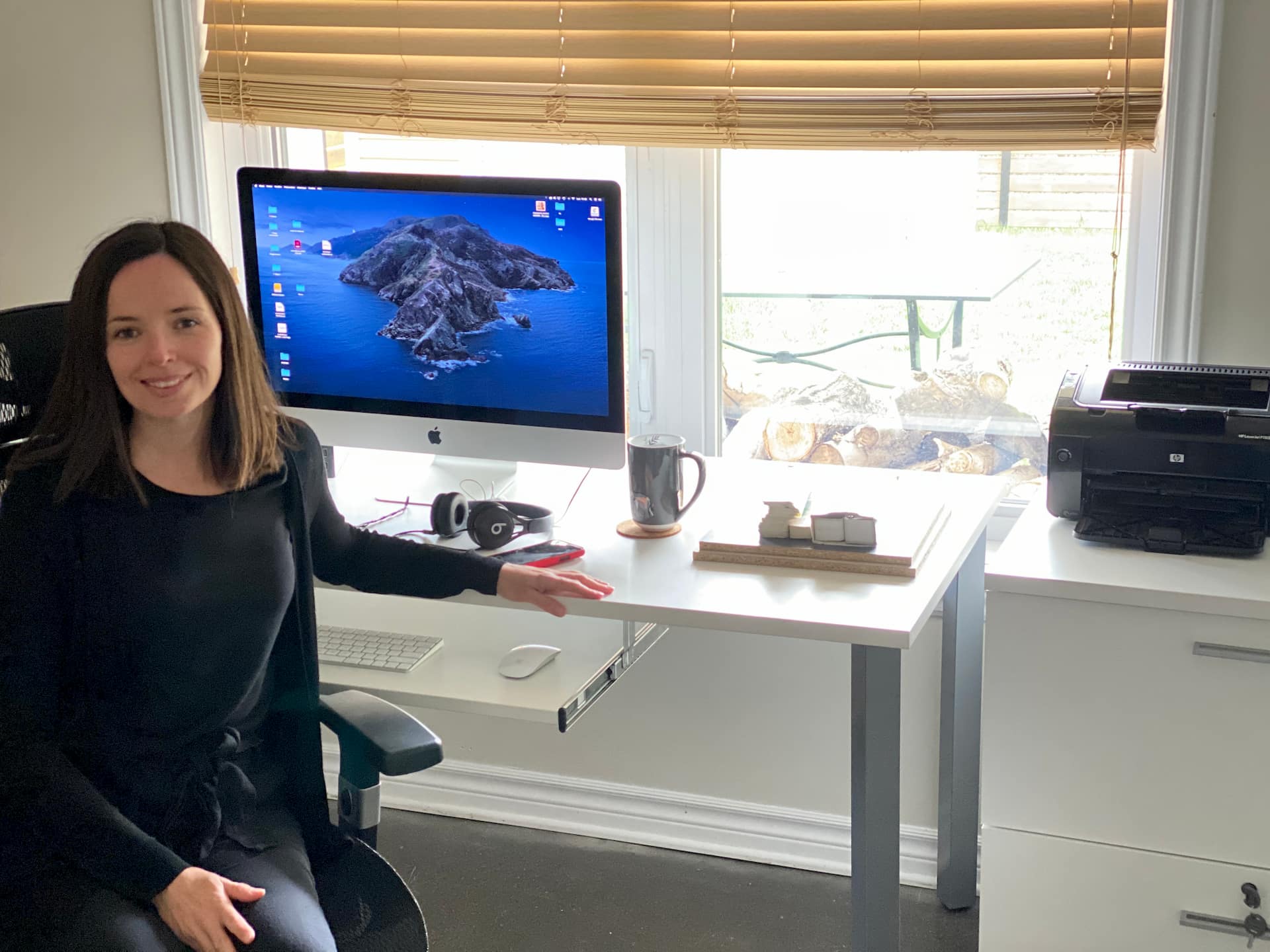 Women working on a Standing Desk