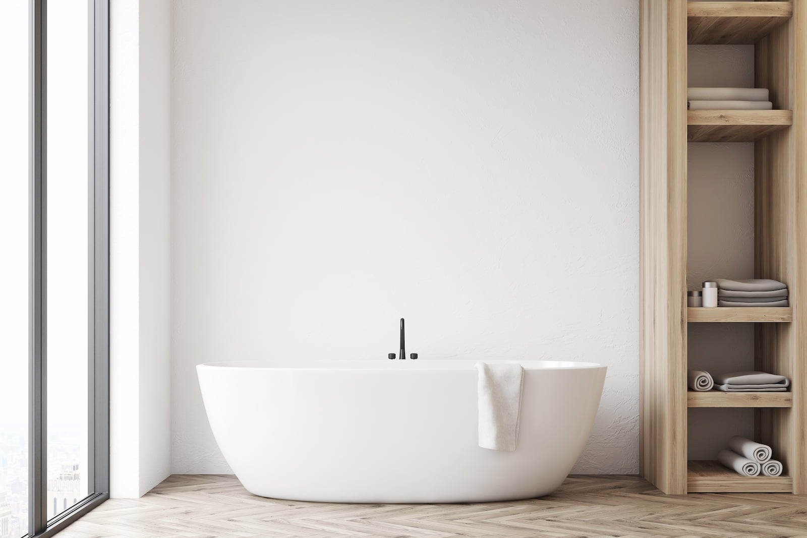 Salle de bain contemporaine, minimaliste et épurée