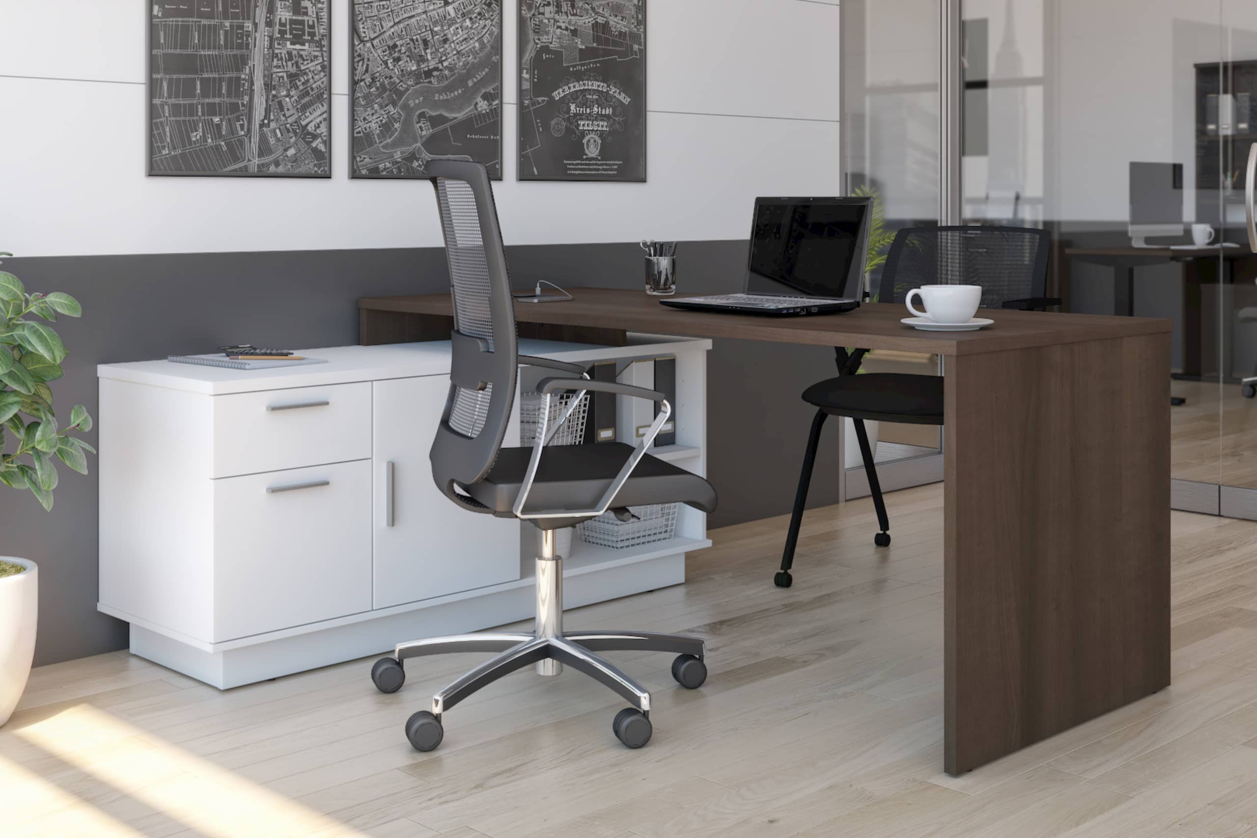 L-Shaped office desks in Canada