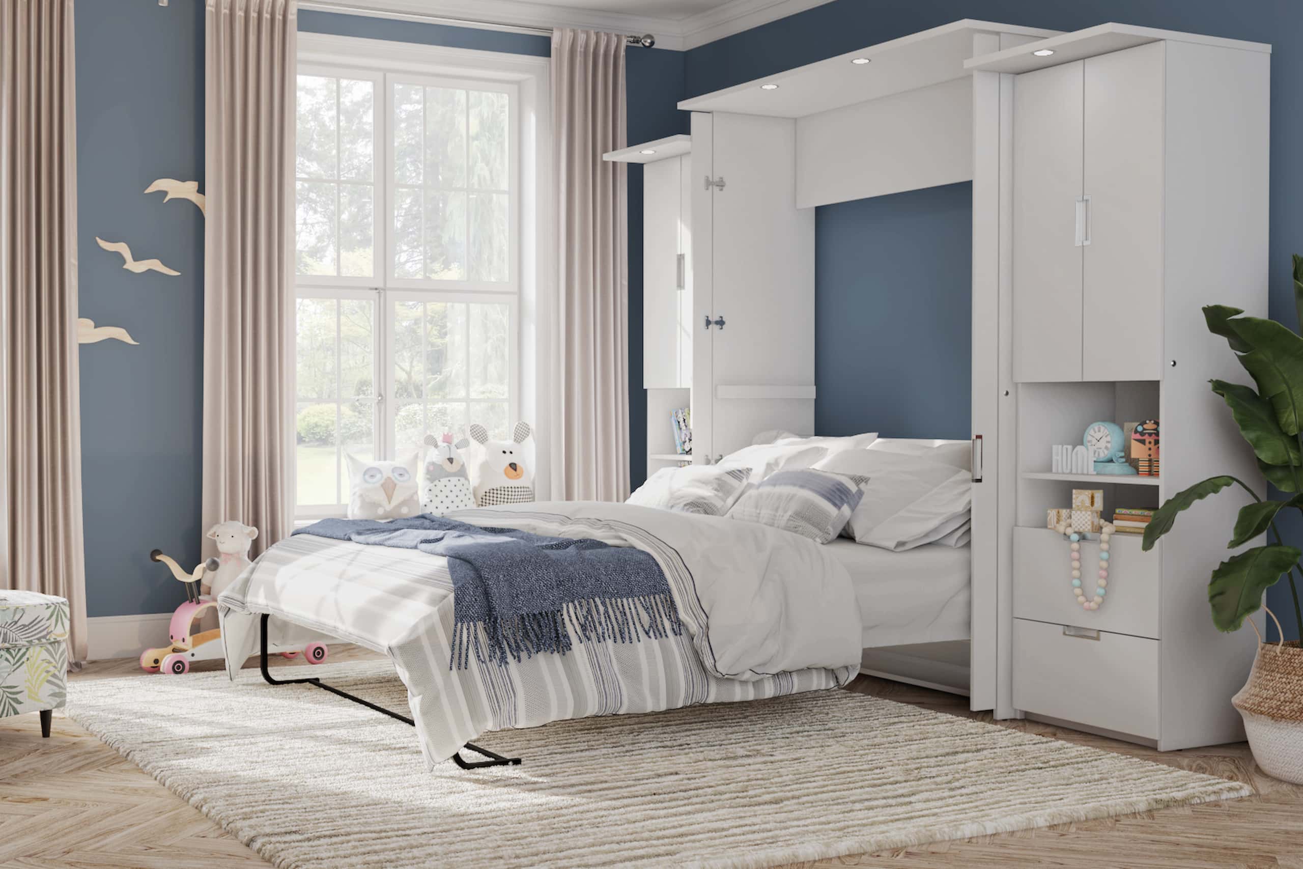 murphy bed color transform bedroom
