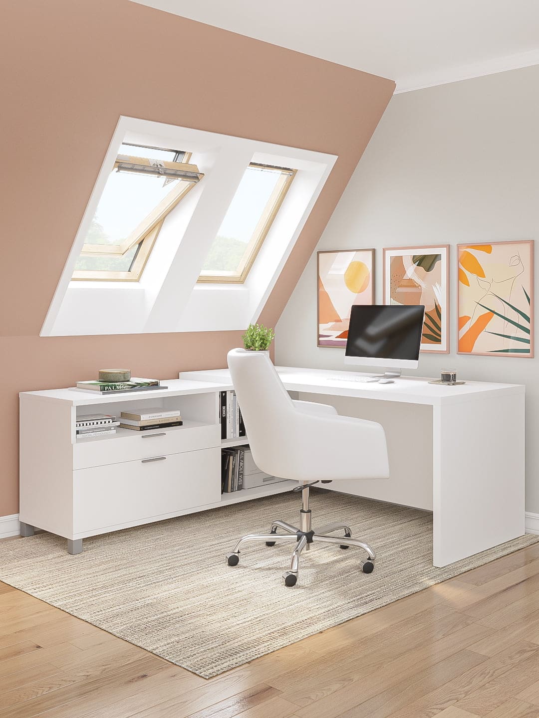 Bureau en L 72L