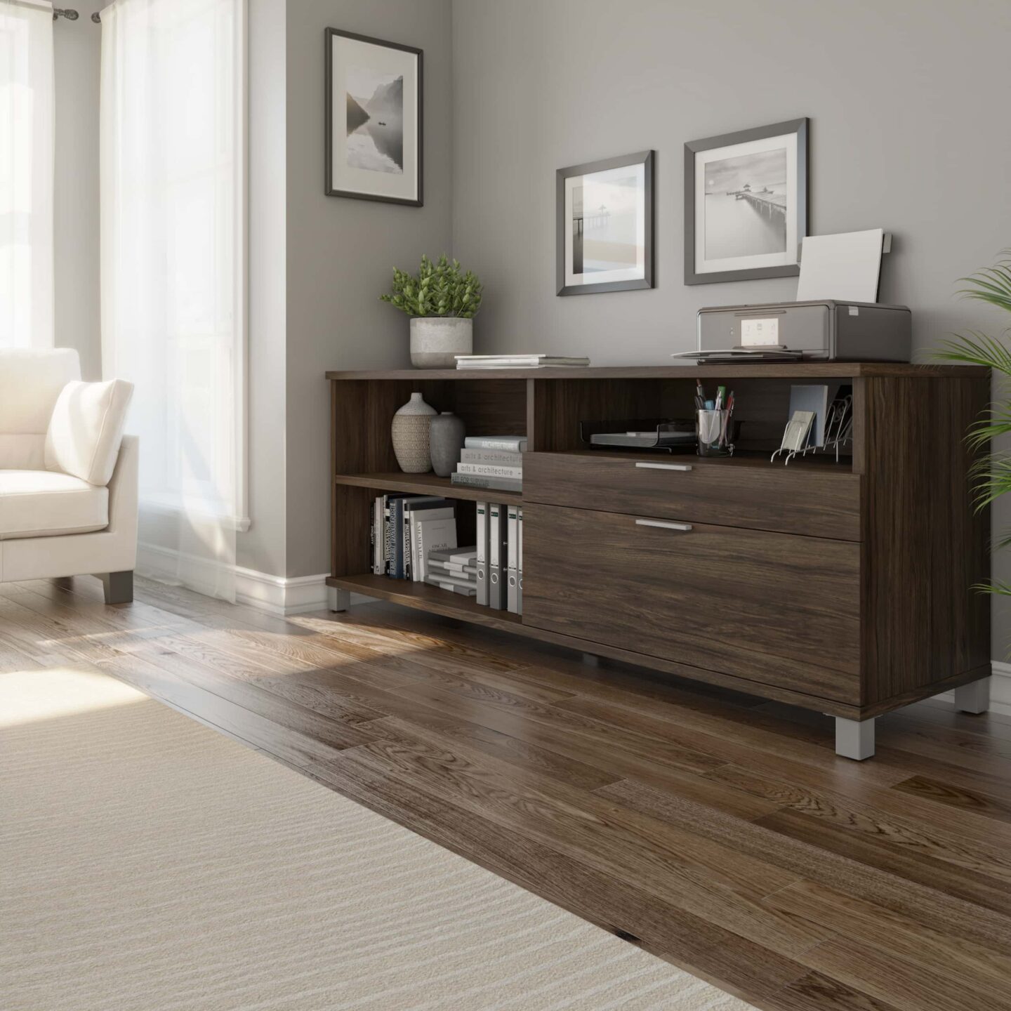 3 Ways to Use a Versatile Office Credenza Bestar