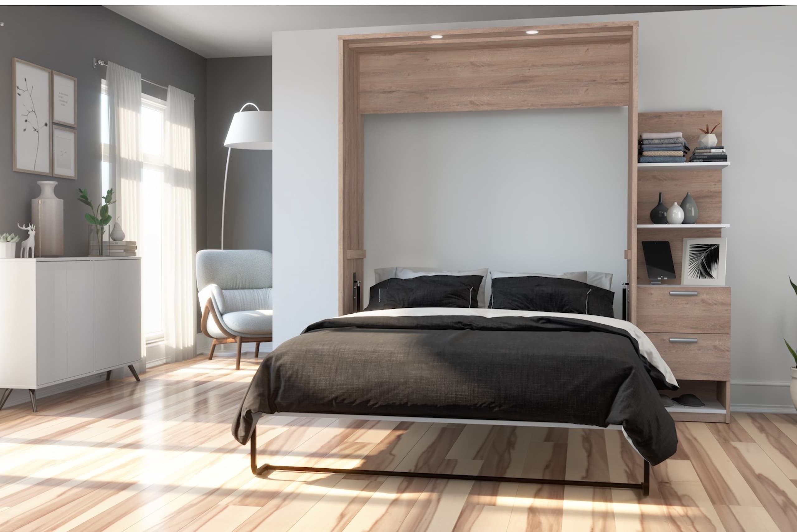 Cielo wall bed in a contemporary decor