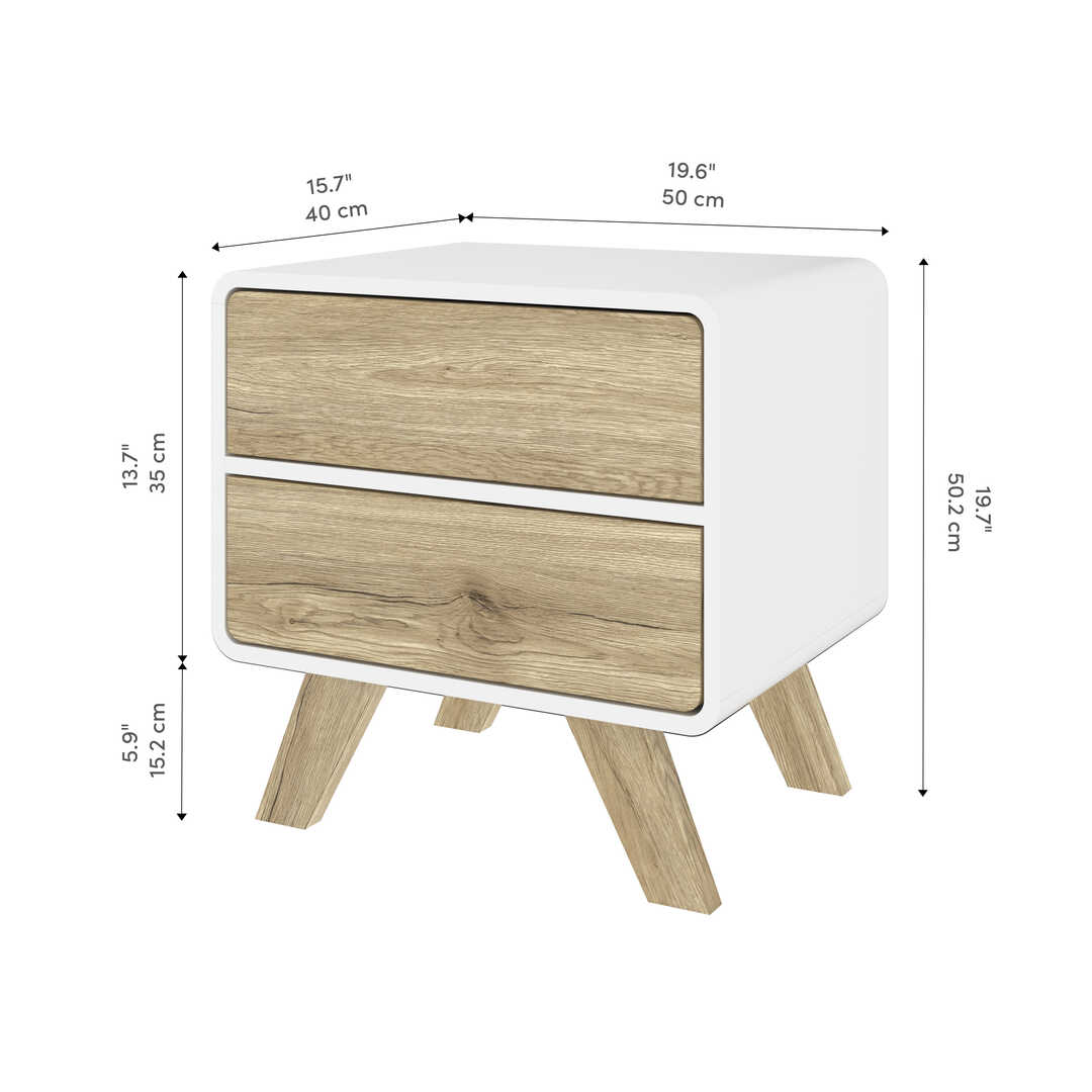 UV White & Sandy Brown Oak