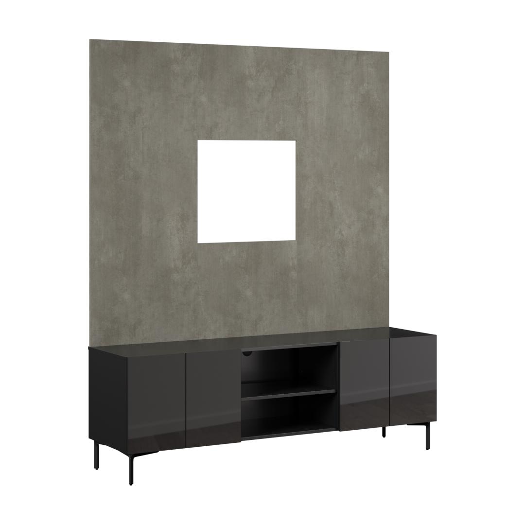 High Gloss Black/Urban Stone