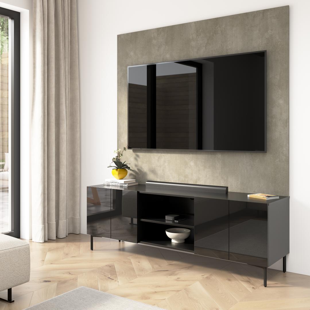 High Gloss Black/Urban Stone
