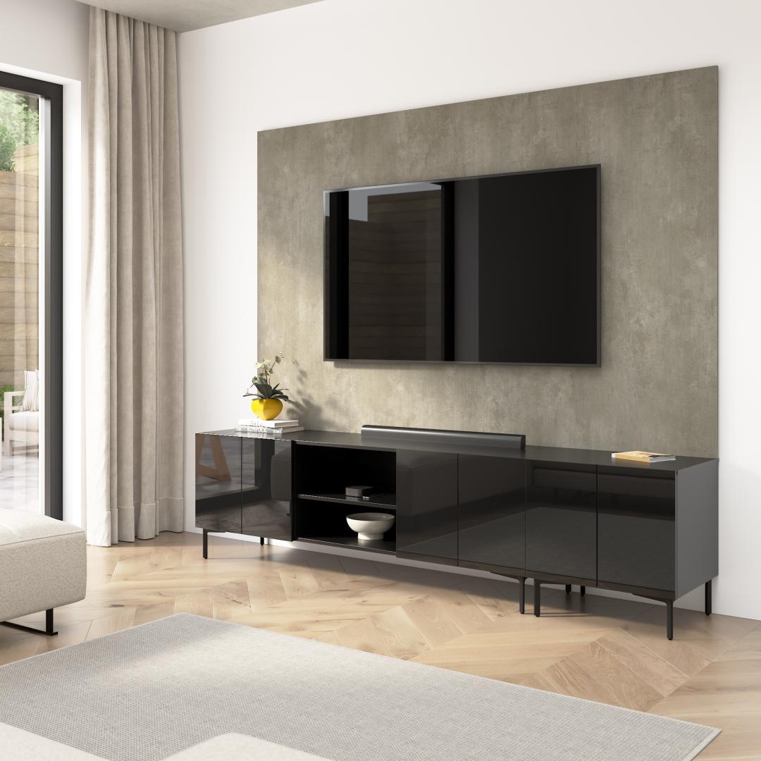 High Gloss Black/Urban Stone