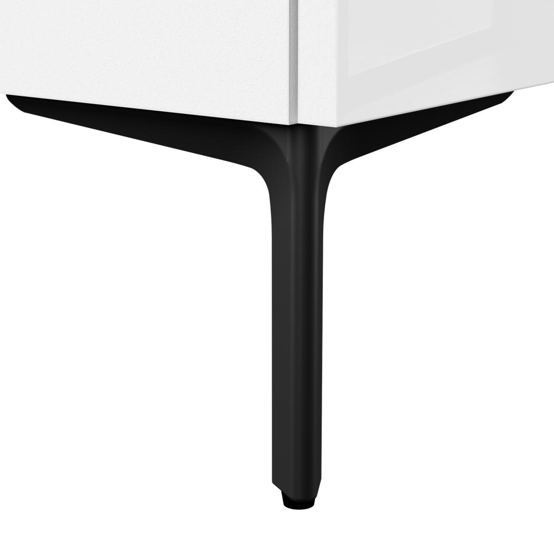 High Gloss White/Fresh Walnut