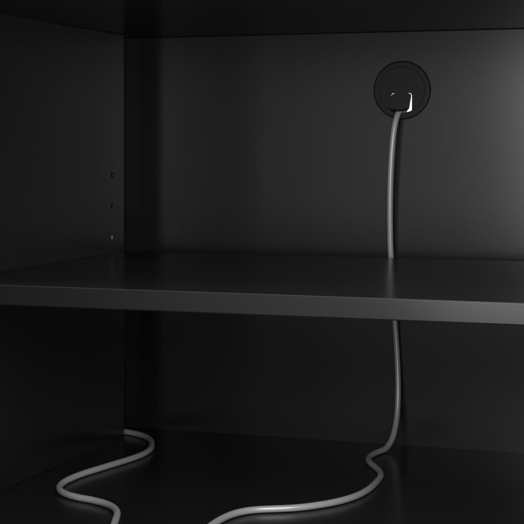 High Gloss Black/Urban Stone