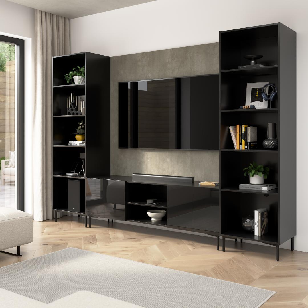High Gloss Black/Urban Stone