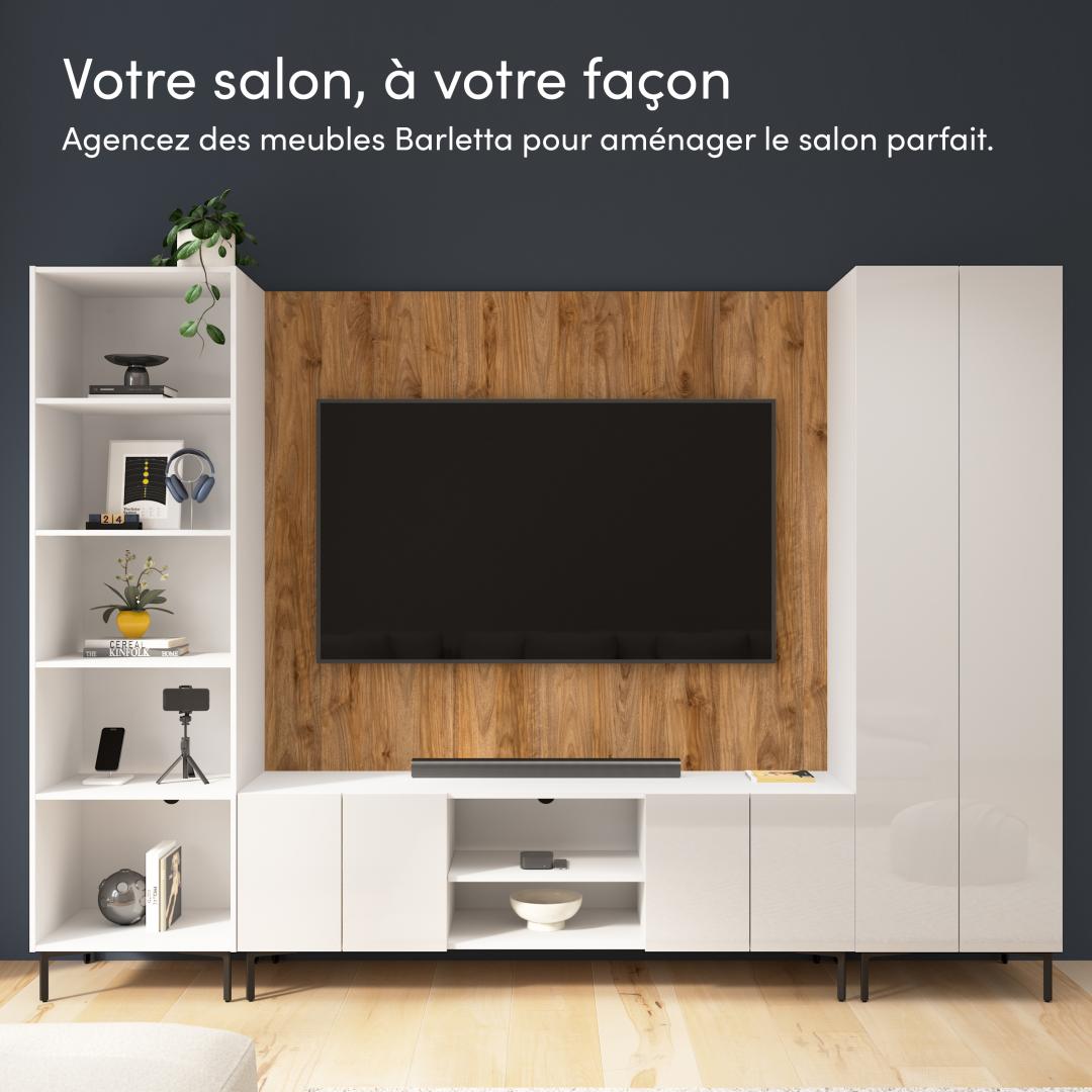 blanc lustre et noyer frais