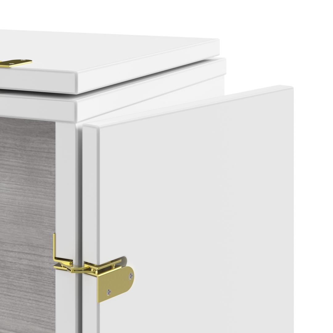 Blanc/Gris Platine