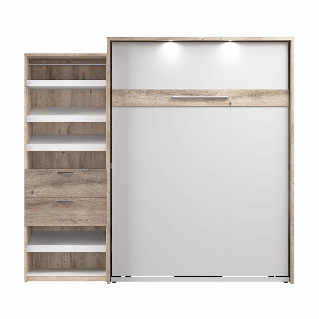 Queen Murphy Bed with Closet Organizer 95W