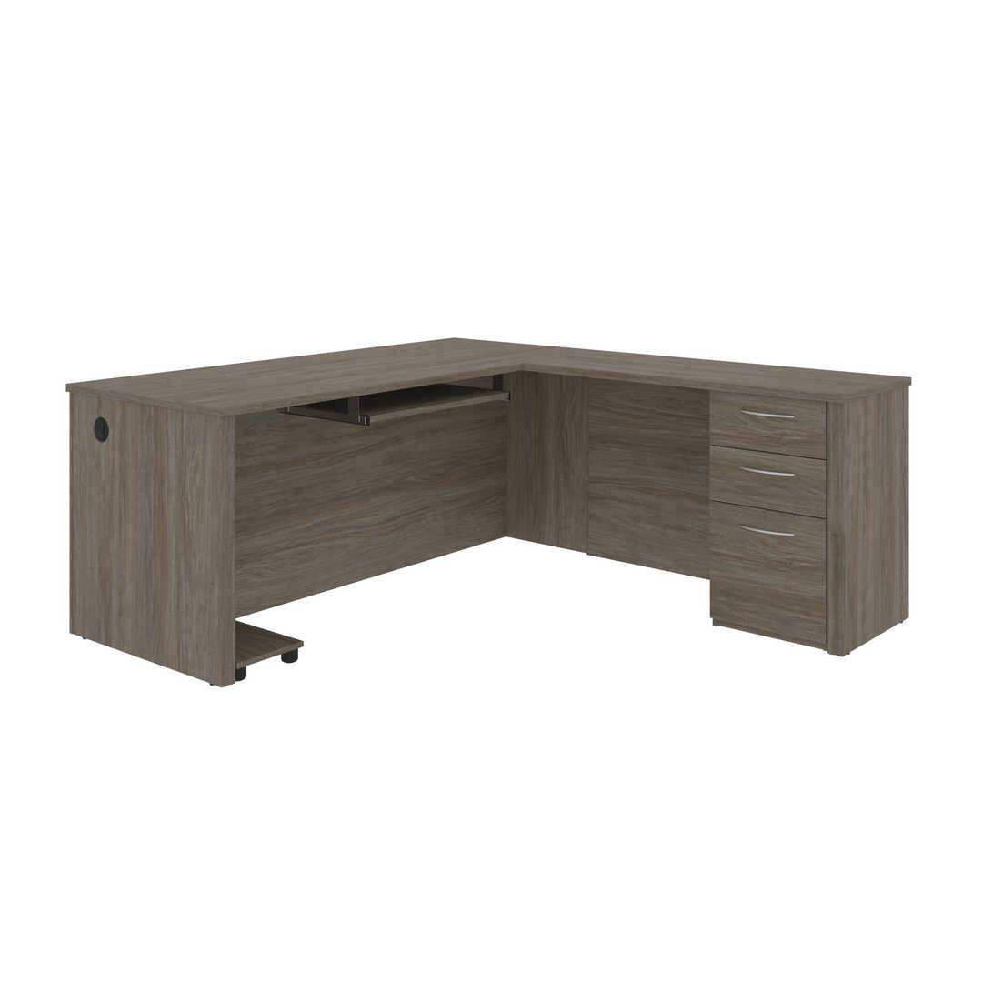Bureau en L avec caisson