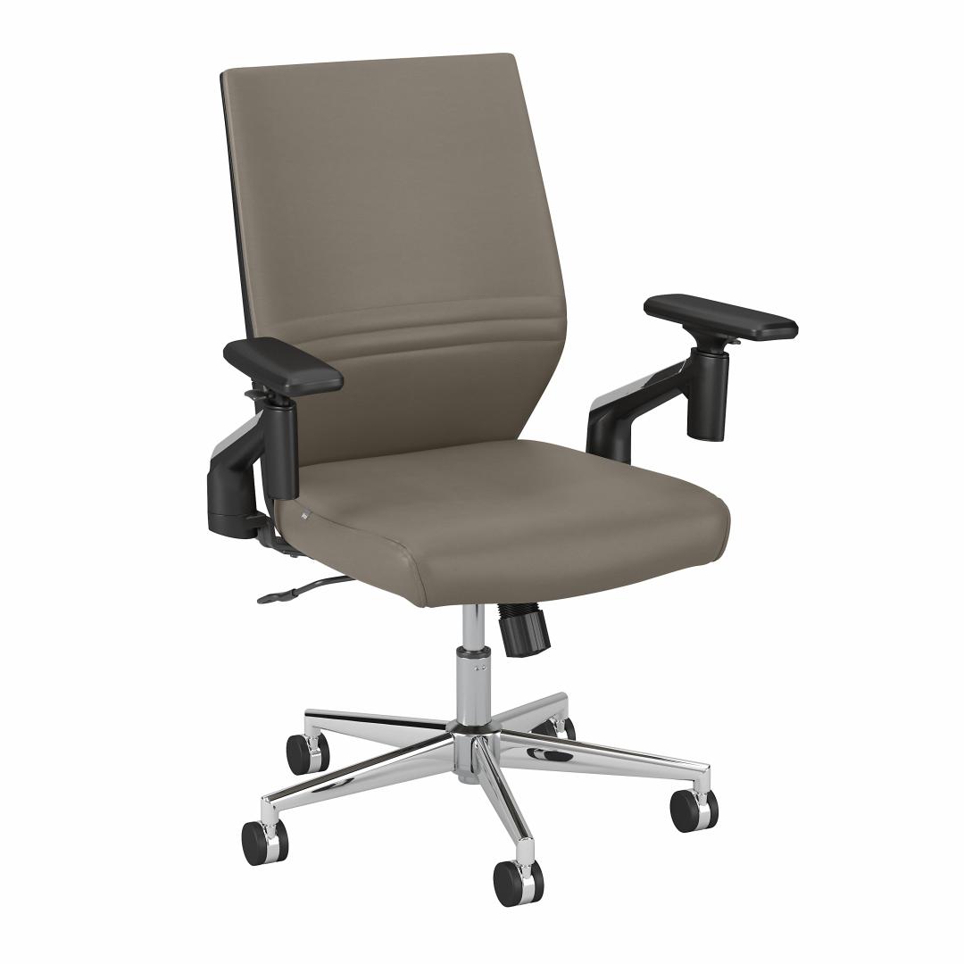 Washed Gray Leather