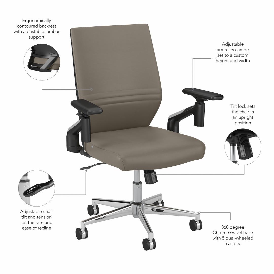Washed Gray Leather