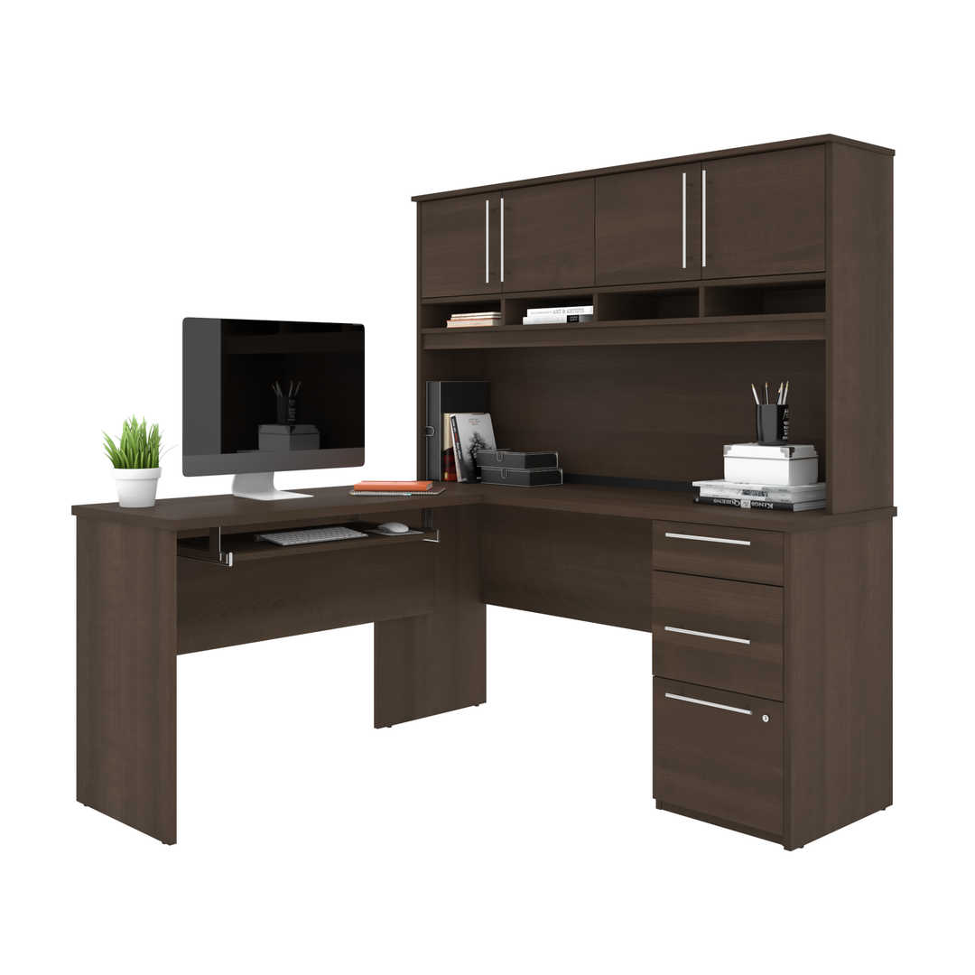 Bureau en L 60L avec huche