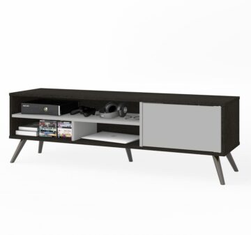 Meuble télévision 54L avec pattes de métal pour téléviseur 60 po