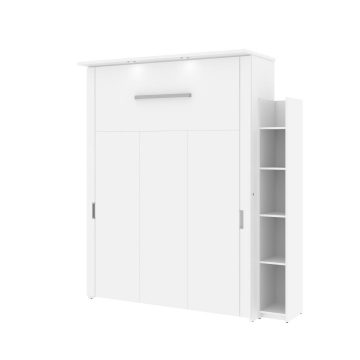 Lit queen escamotable (grand lit) et une unité de rangement (75“)