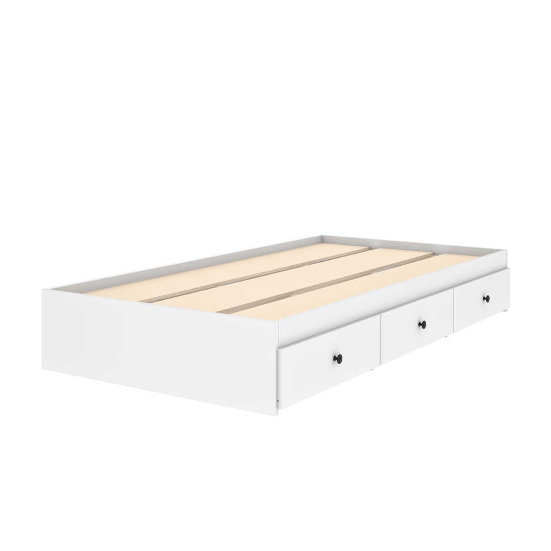 Mira 42w Twin Platform Storage Bed Bestar, White Twin Mate’s Platform Storage Bed With 3 Drawers