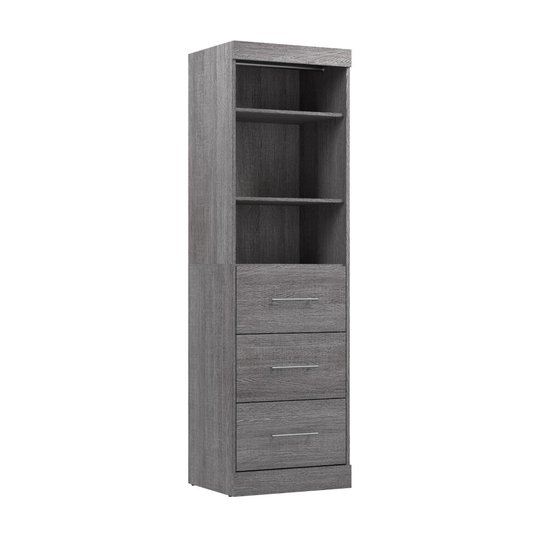 25W Closet Organizer with Drawers