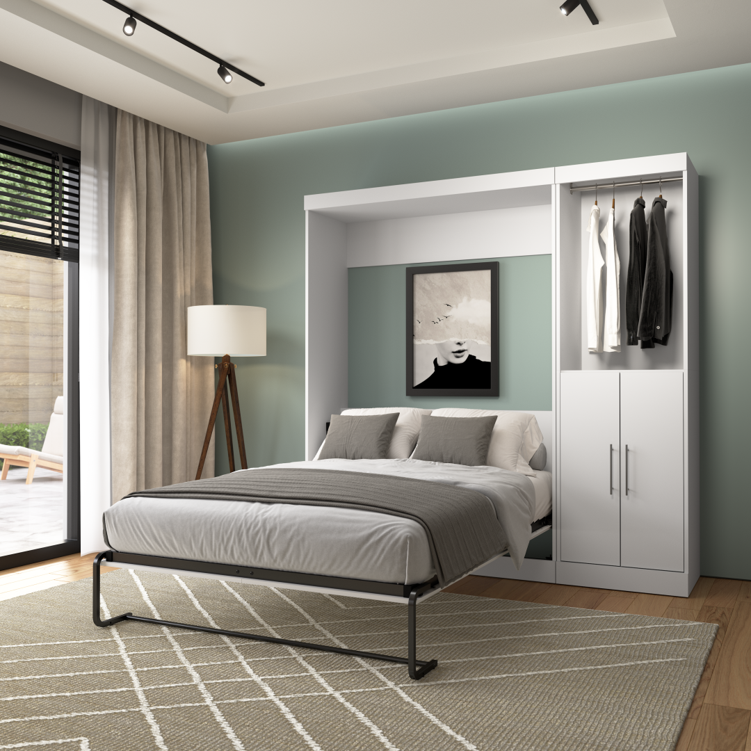 Full murphy bed discount with storage