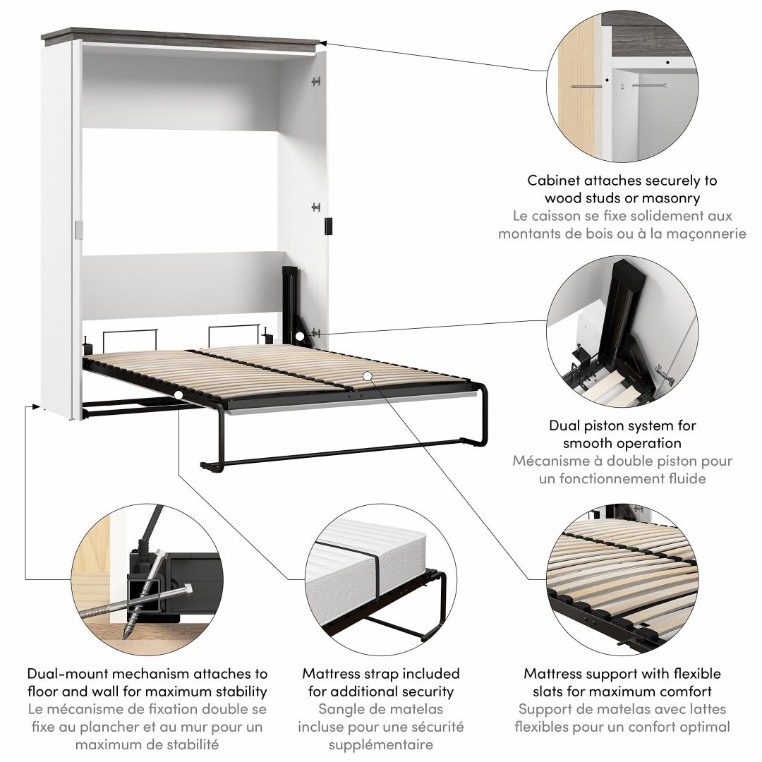 White & Walnut grey