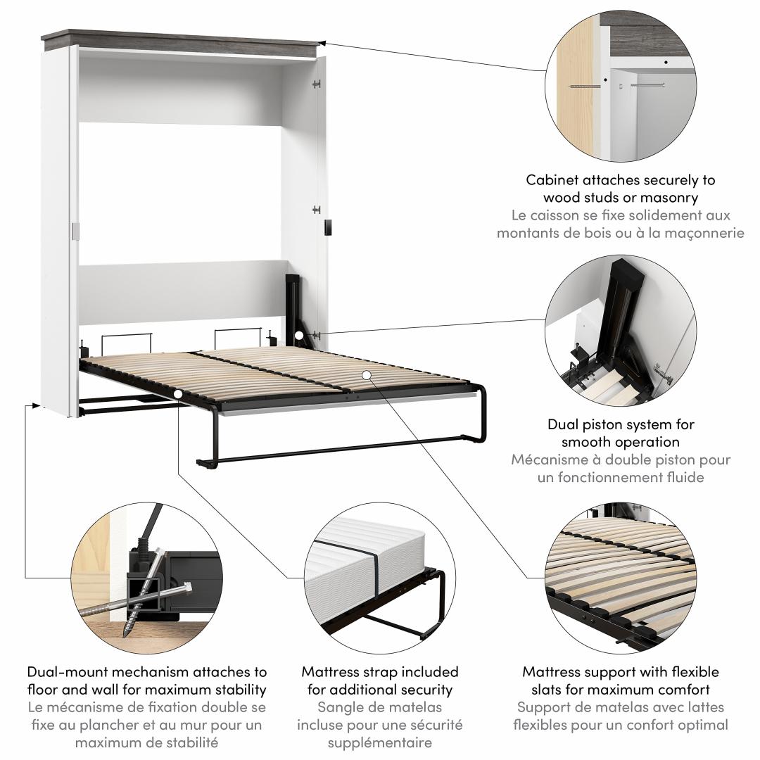 White & Walnut grey