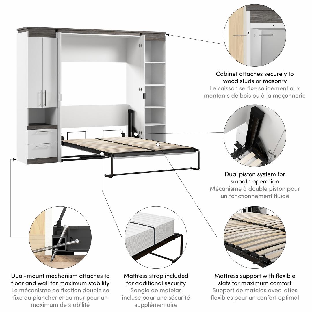 White & Walnut grey