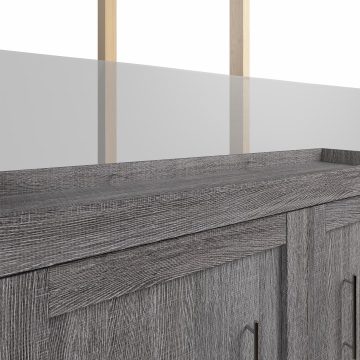 Lit escamotable deux places (double) avec solutions de rangement étroites (99L)