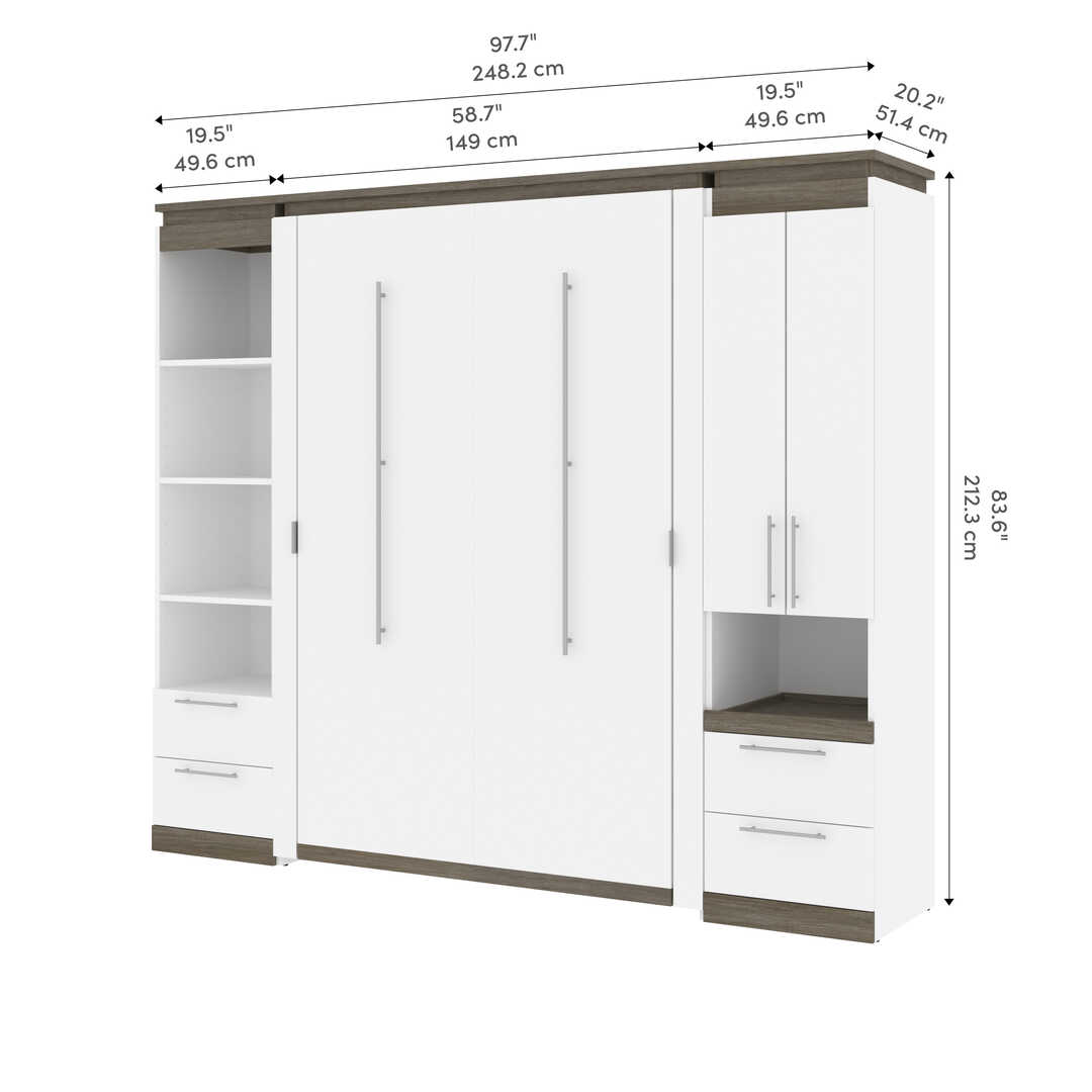 White & Walnut grey