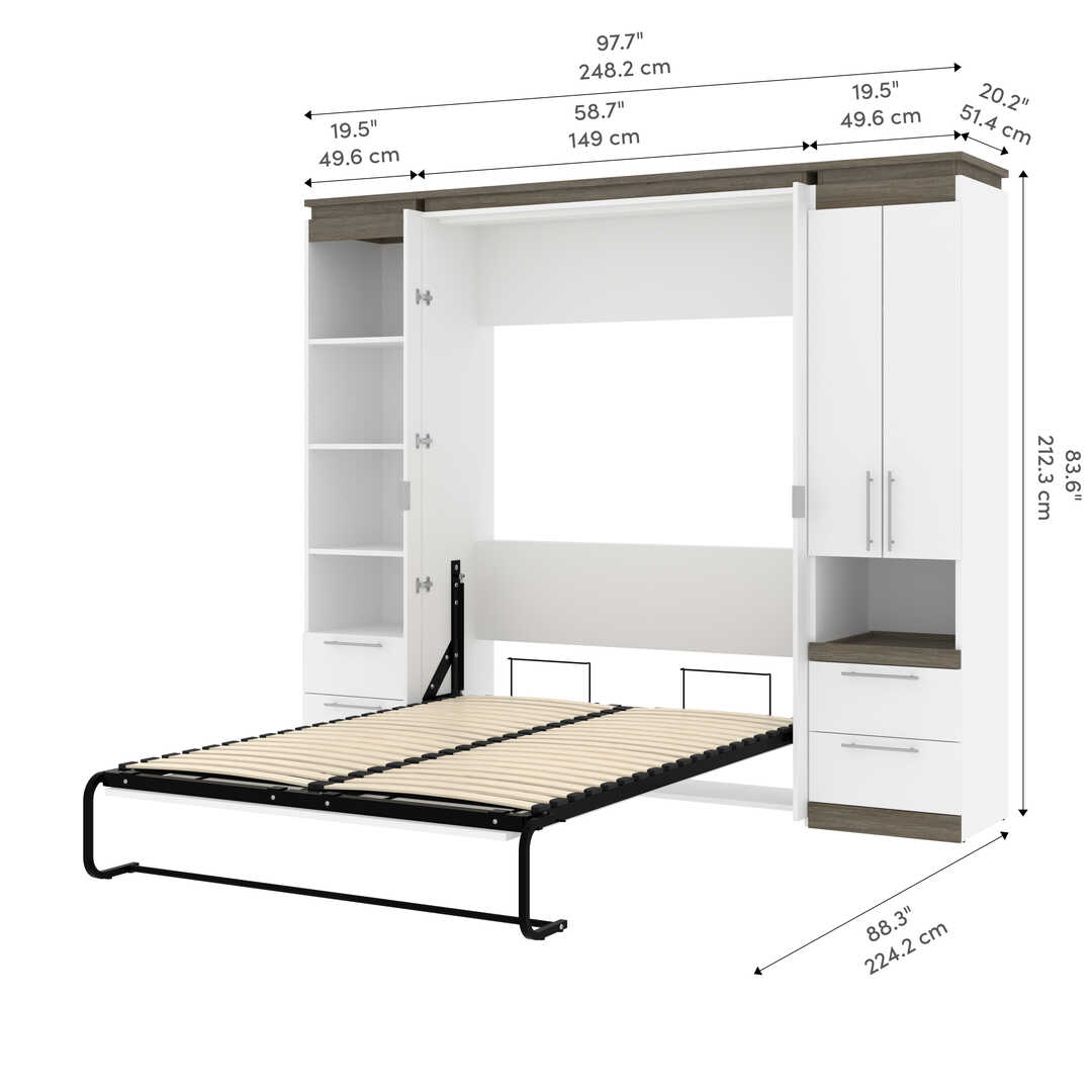 White & Walnut grey