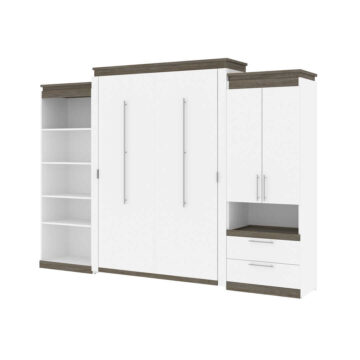 Grand lit escamotable (queen) avec rangement multifonctionnel (125L)