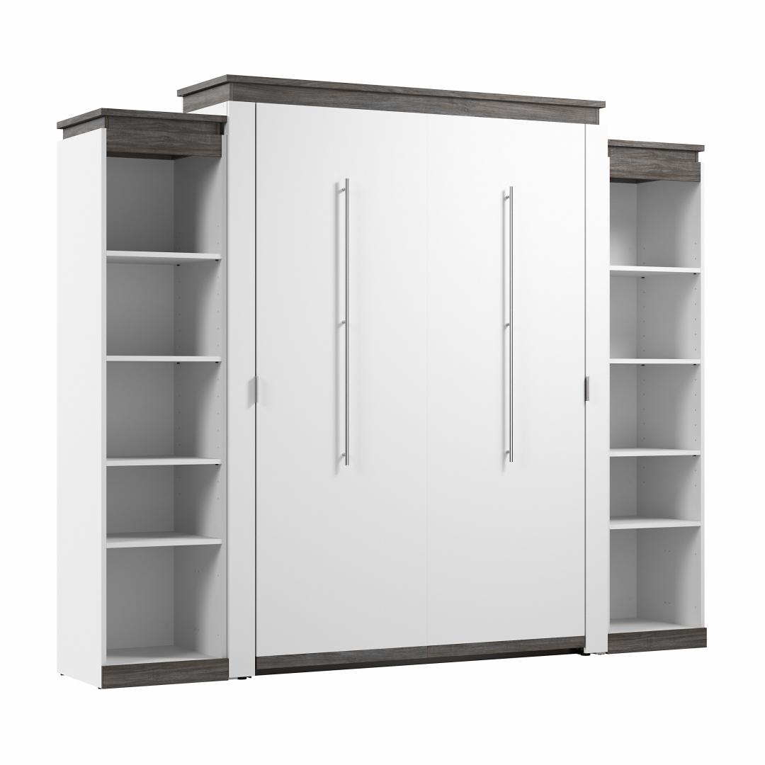 Queen Murphy Bed with Shelves (106W)