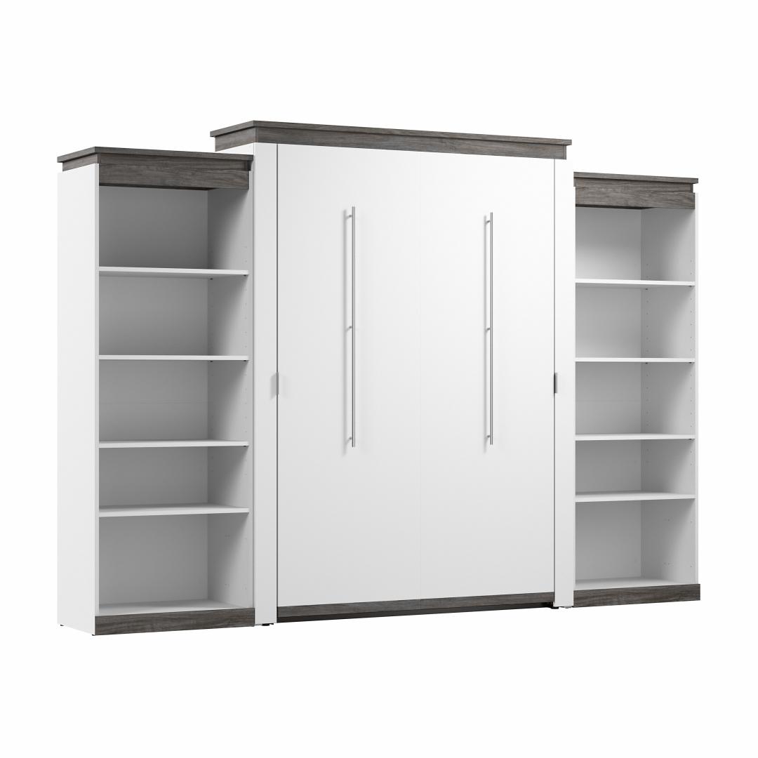 Queen Murphy Bed with Shelves (126W)