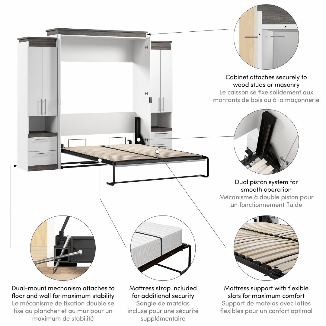 White & Walnut grey