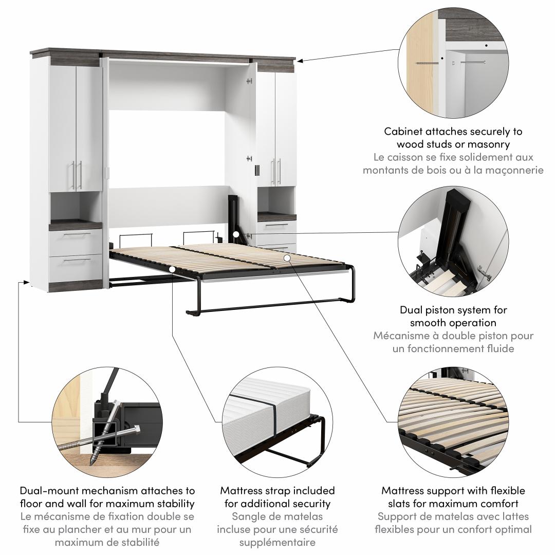 White & Walnut grey