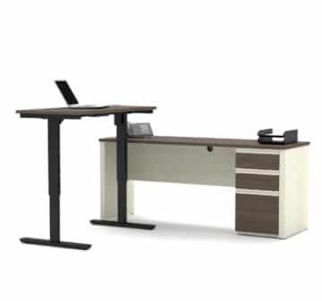 Ensemble de 2 articles incluant un bureau assis-debout et un bureau