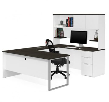 Bureau d‘ordinateur Exécutif / Direction avec Caisson et Huche