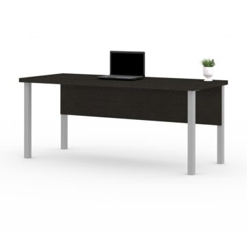 Table de bureau avec pattes carrées en métal