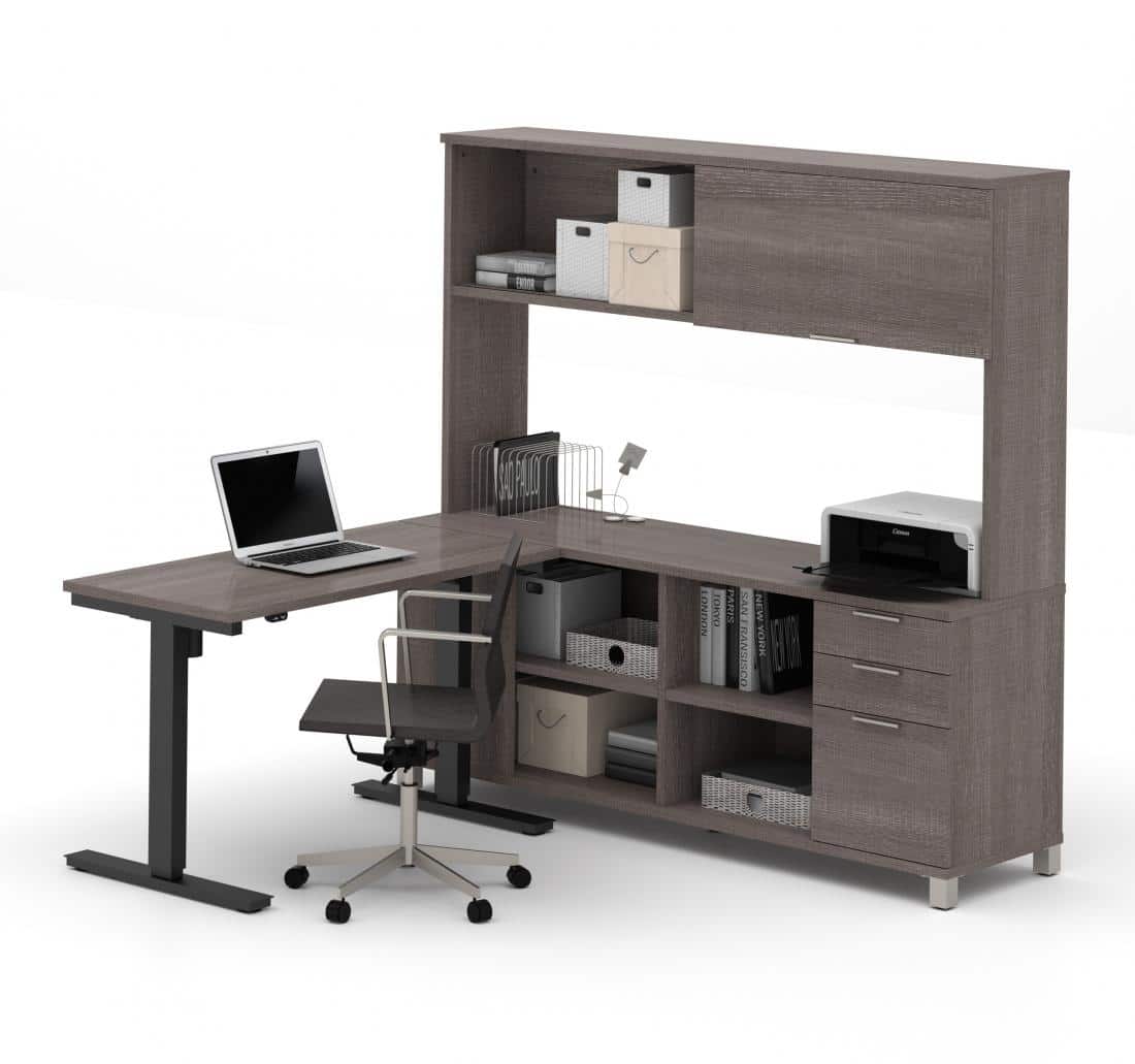 Bestar desk on sale with hutch