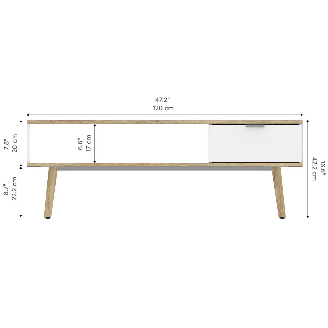 Chêne moderne et blanc UV