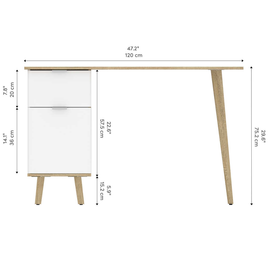 Chêne moderne et blanc UV