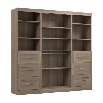 86W Closet Organization System with Drawers